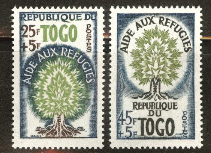 TOGO Scott B15-16  MNH** 1960 Refugee year set 