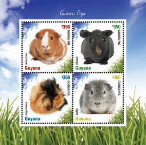 Guyana - 2014 - Guinea Pig -  Sheet Of 4 - MNH