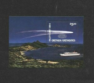 Grenadines 1986 - SCOTT #791 - Halley's Comet - Souvenir Sheet - Overprint - MNH