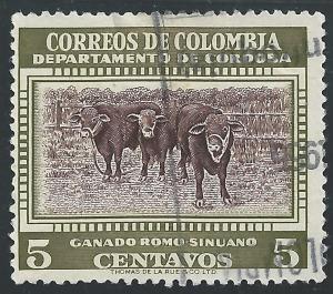 Columbia #648 5c Cattle Cordoba