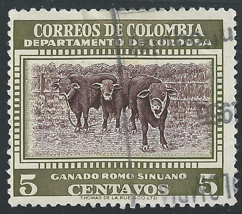 Columbia #648 5c Cattle Cordoba