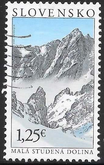 Slovakia 670 Used - Tatra Motifs - The Small Cold Valley