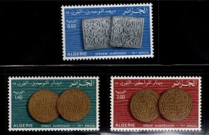ALGERIA Scott 604-606 MNH** coinage stamp set