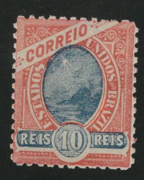 Brazil Scott 113 MH* 10 Reis stamp