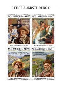 Z08 MOZ18518a MOZAMBIQUE 2018 Pierre Auguste Renoir MNH ** Postfrisch