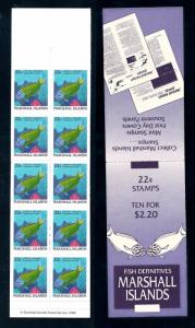 [49734] Marshall Islands 1988 Marine life Fish MNH Booklet