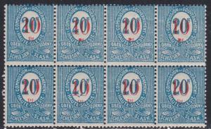 Upper Silesia # 12, NH Block of Eight Surcharged Stamps, 1/3 Cat