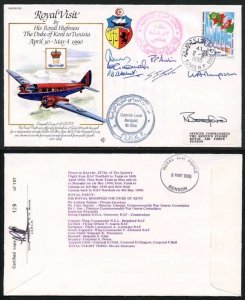 RV14d The Duke of Kent to Tunisia Signed by The Whole Royal Vist Crew (B)