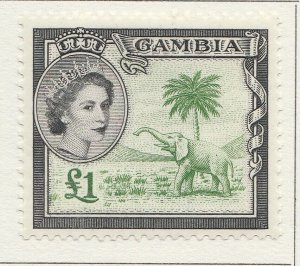 1953 GAMBIA £1MH* Stamp A4P40F40095-