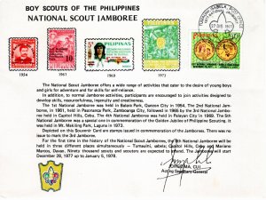 Philippines 1977 Sc 1341 FD cancel Souvenir Card 