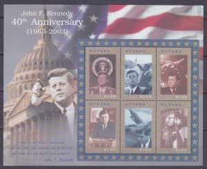 2003 Guyana 7479-7484KL 40 years of Johar F. Kennedy 9,00 €