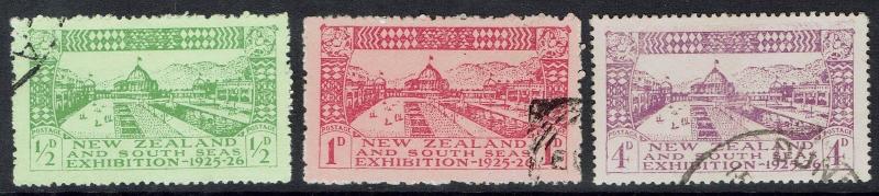 NEW ZEALAND 1925 DUNEDIN EXHIBITION SET USED 