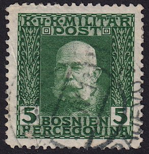 Bosnia & Herzegovina - 1912 - Scott #68 - used - Franz Josef