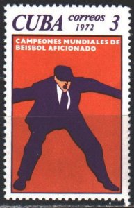Cuba. 1972. 1831. Baseball referee. MNH.