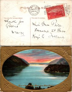 1909 NEW YORK NY SINGLE HUDSON ISSUE TO IRELAND ON POSTCARD ( Postal History ...