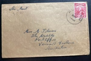 1946 Kuching Sarawak Airmail Cover To Vermont Australia