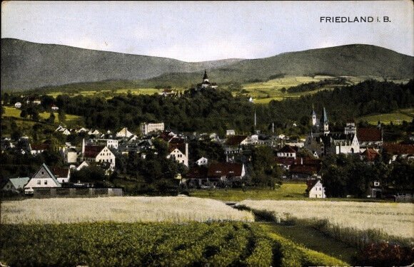 Czech Rep Postcard Friedland Liberecký kraj Liberec region, general view, VF