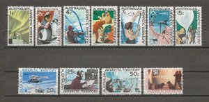 AUSTRALIAN ANTARCTIC TERRITORY 1966/68 SG 8/18 MNH Cat £36