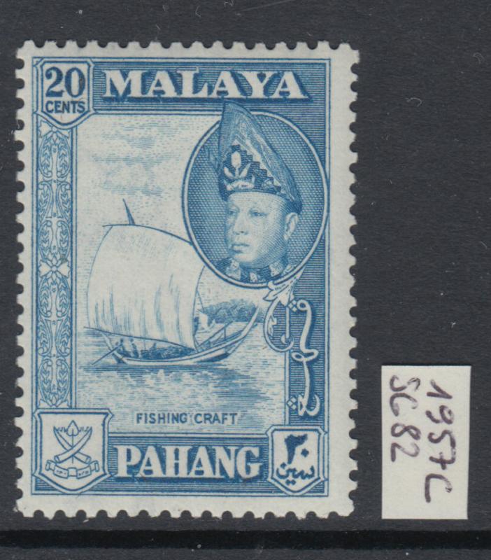 XG-Y586 MALAYA - Pahang, 1957 Ships, Fishing Craft SG82/85 MNH Set