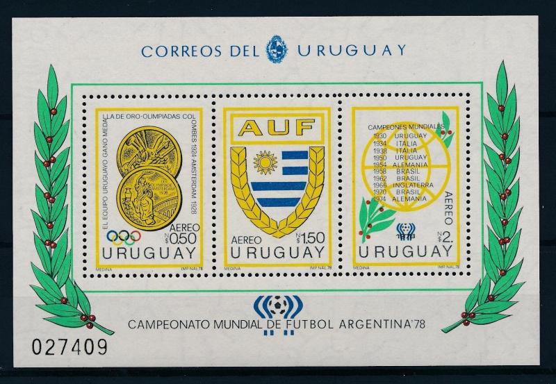 [55108] Uruguay 1978 Olympic games World Cup Football MNH Sheet