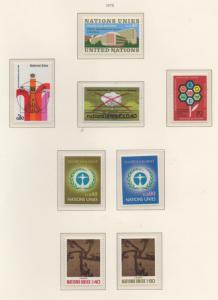 SCOTT#   22-29   singles    MNH   UN  GENEVA   1972