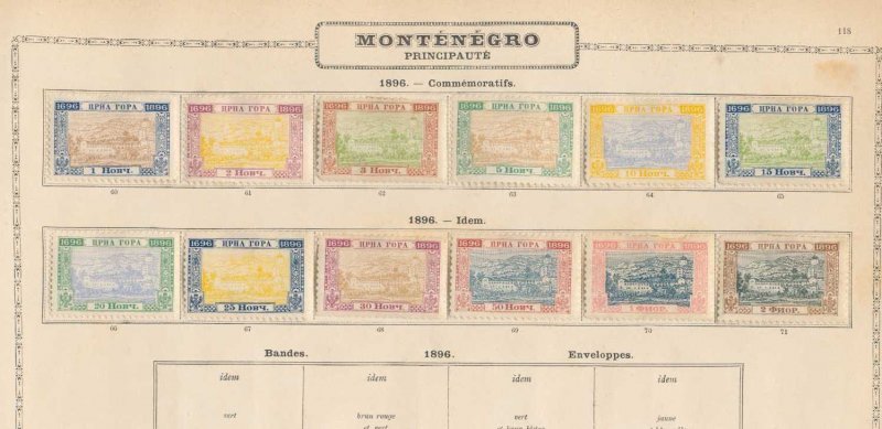 Bosnia Herzegovina Montenegro 1870s/1900s MH Used Unused (Apx 110+) (PK157