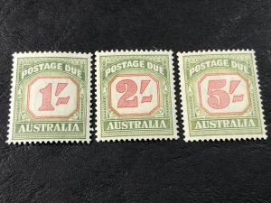 AUSTRALIA # J81-J83-MINT NEVER/HINGED---COMPLETE SET---POSTAGE DUE---1953-54