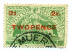 New Zealand 1922 #174 U SCV(2020) = $1.75