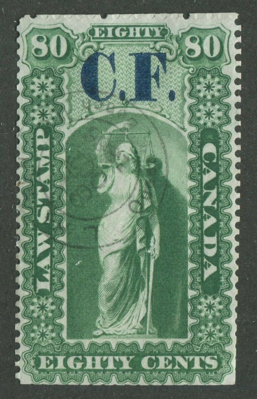 CANADA REVENUE OL9 USED ONTARIO LAW STAMP