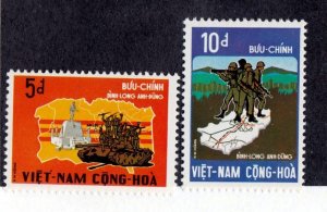 South Viet Nam Sc 439-40 NH issue of 1972 - Army Day