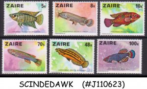 ZAIRE - 1978 FISH / MARINE LIFE - 6V MINT NH