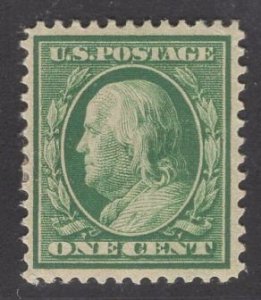 US Stamp #331 One Cent Green Franklin MINT HINGED SCV $6.50