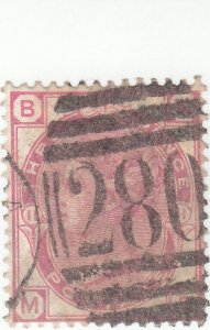 Scott # 61, p11 - 3p Rose Queen Victoria - Used - SCV $50.00