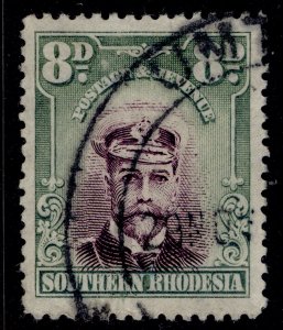 SOUTHERN RHODESIA GV SG8, 8d purple & pale green, FINE USED. Cat £55.