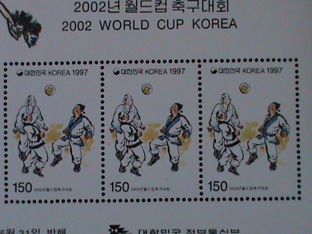 ​KOREA-1997-SC#1904a-2002 WORLD CUP KOREA- MNH S/S-VF WE SHIP TO WORLDWIDE