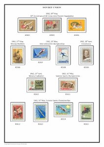 SOVIET UNION USSR RUSSIA 1923-1991 PDF (DIGITAL)  STAMP CATALOG (541 pages)