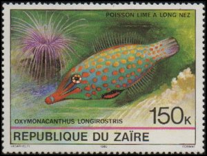 Zaire 979 - Mint-NH - 150k Orange-spotted Filefish (1980) (cv $1.40)