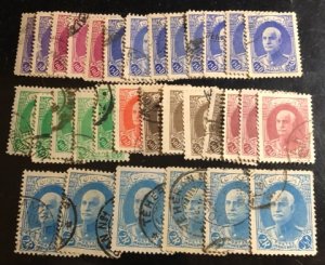 Iran Scott# 841...852 Used VF Group of 32 Cat. $7.45