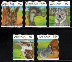 Australia - Scott # 992a-e VF Used