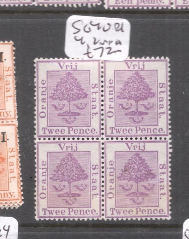 Orange Free State SG 40 Block of Four 2 MNH (3dgr)