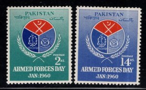 Pakistan Scott 106-107 MH* Armed Forces day set