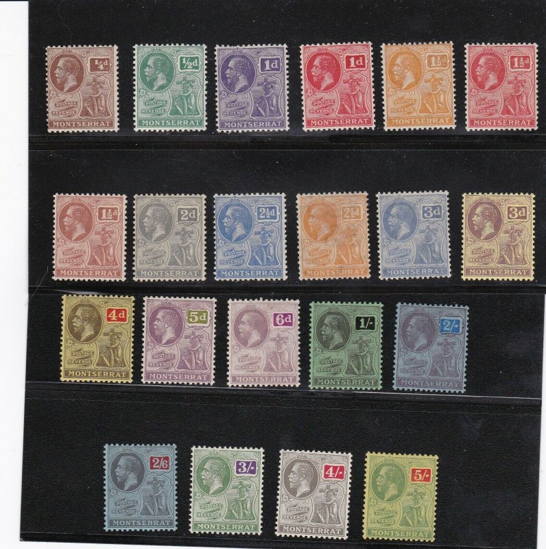 Montserrat Stamp Sc#54-74 Mint Hinged Complete Set - $129 cv