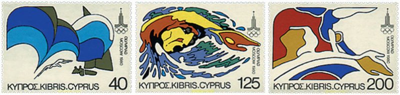 71727 MNH CHIPRE 1980 22 JUEGOS OLIMPICOS VERANO MOSCU 1980