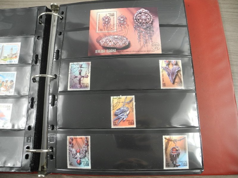 CUBA(2002-2008), Stamp Collection in stock pages(Kenmore binder)