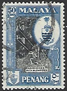 Malaya Penang #63 Used Single Stamp