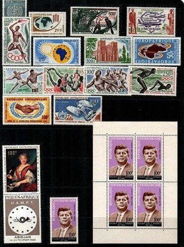 Central Africa - small collection of Mint NH sets and S/S (CV $51.35)  [TC577]