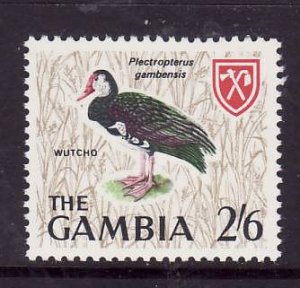 Gambia-Sc#224-unused NH 2sh6p Spur-winged Goose-Birds-id3-1966-