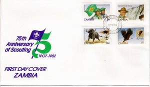 Zambia 1982 Sc 268-71 FDC