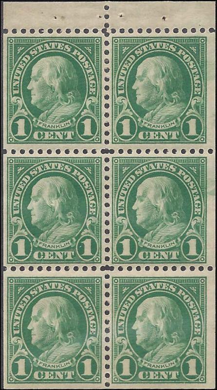 552a Mint,OG,XLH... Booklet Pane... SCV $7.50