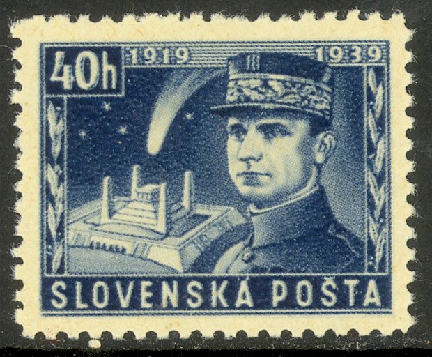 SLOVAKIA 1939 40h General Stefanik Memorial Issue Sc 34 MLH